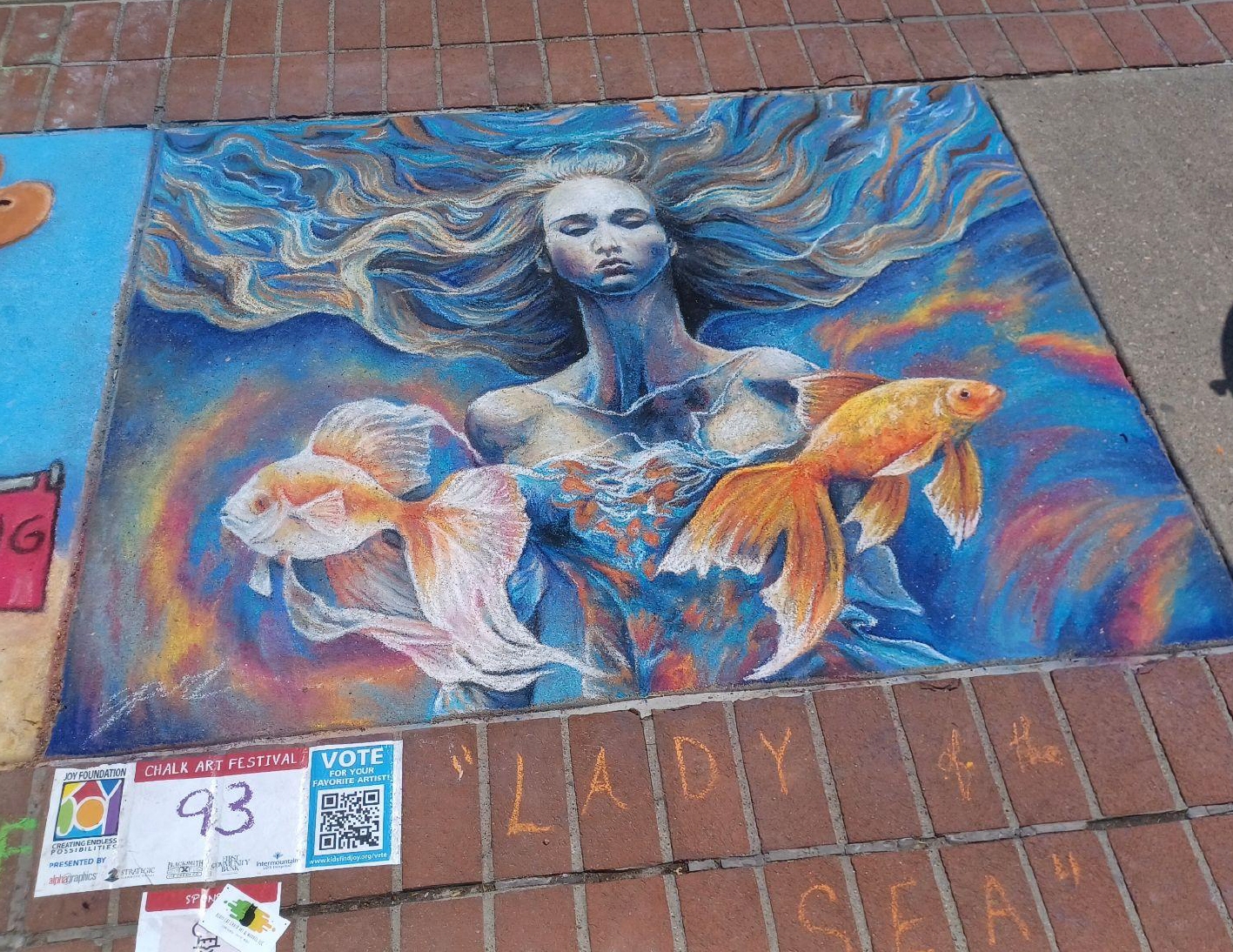 Chalk Art Festival goes on despite the rain Davis County News