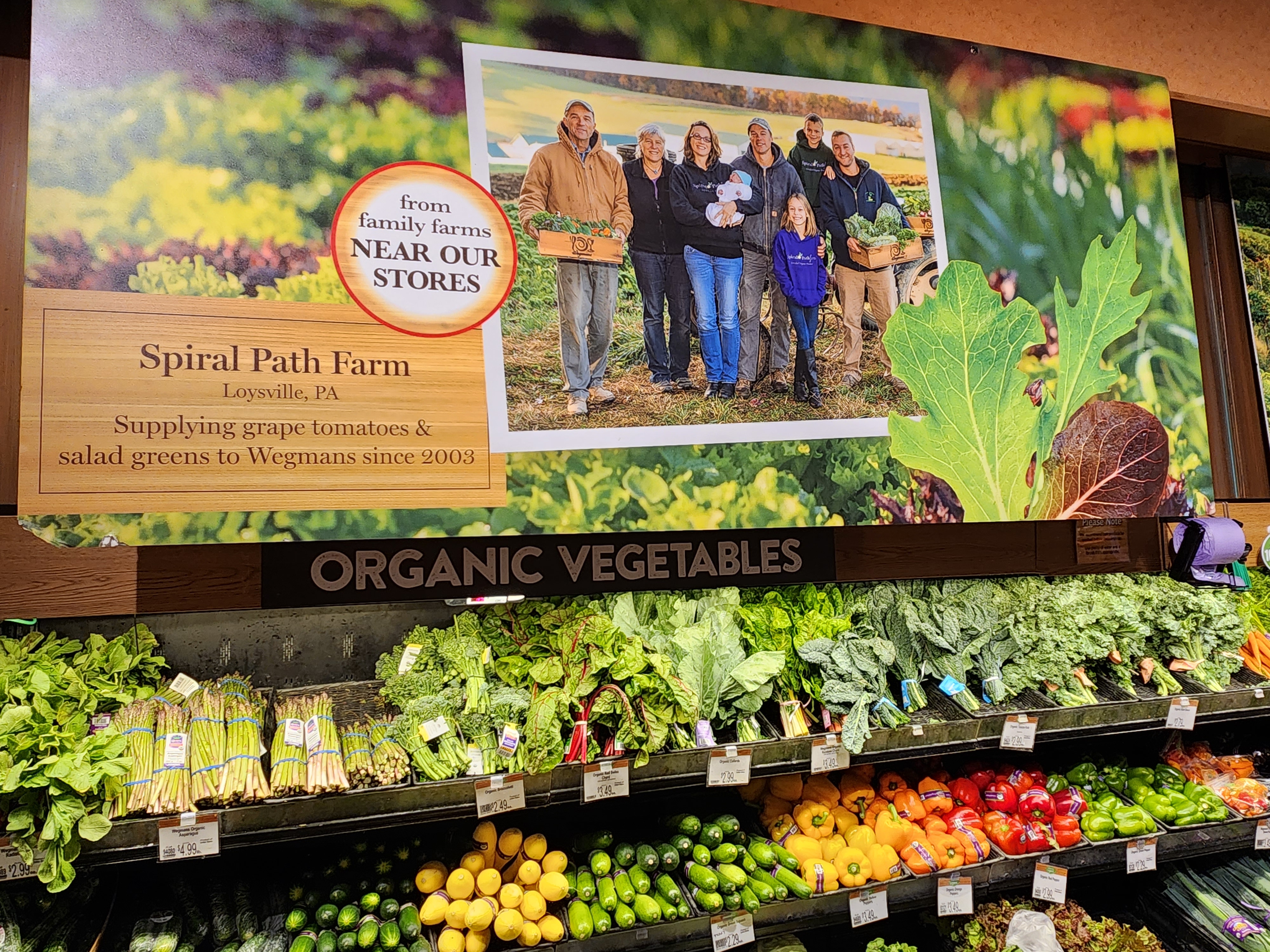 Spiral Path Farm Supplies Wegmans with Nutritious Organic Food