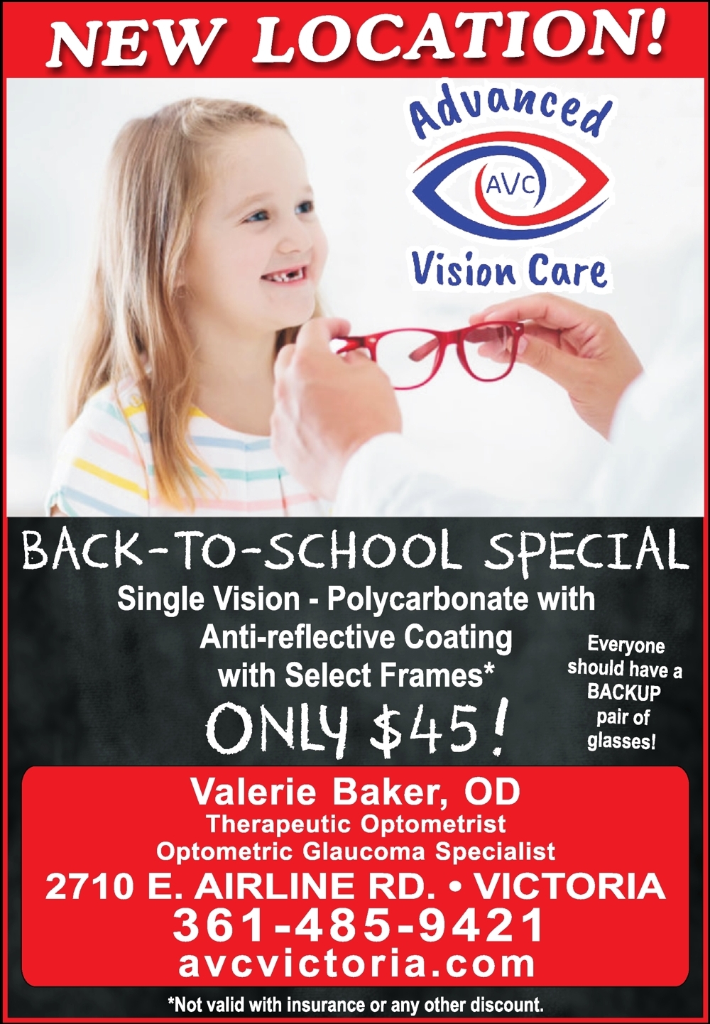 New Location! See the Advanced Vision Care Team of Professionals