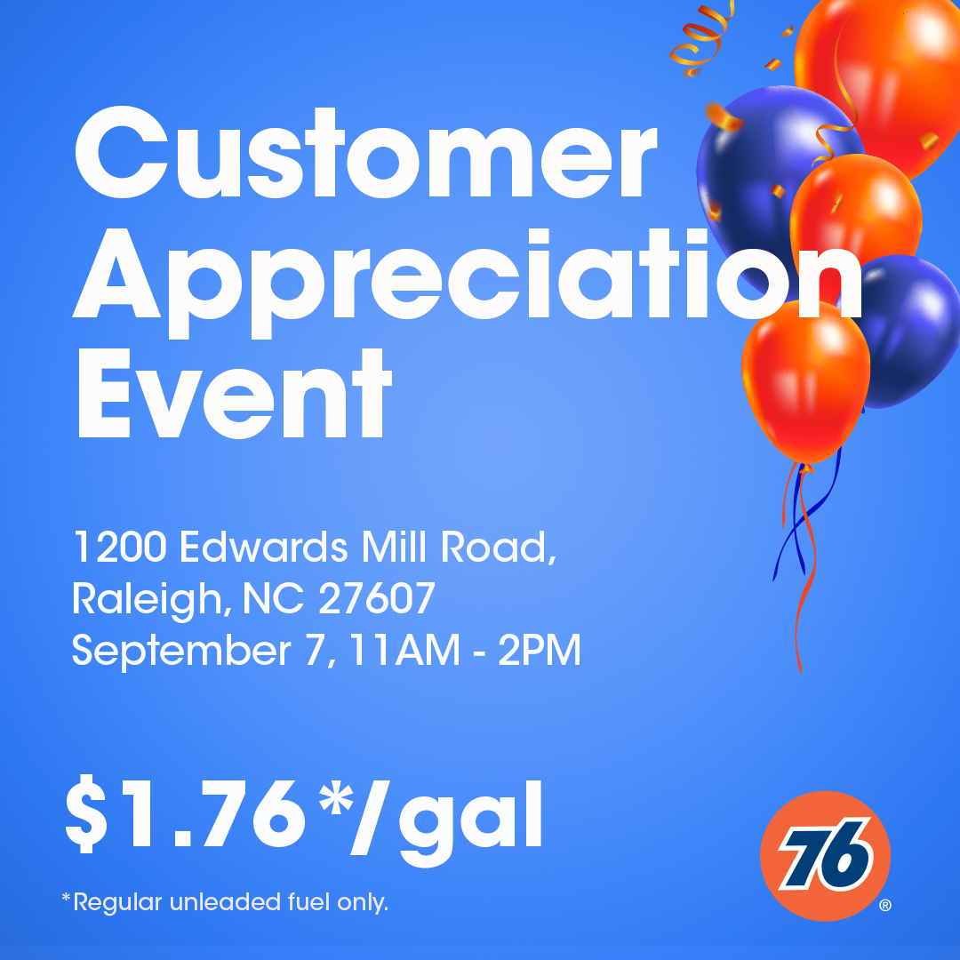 76 Gas Station Customer Appreciation Event