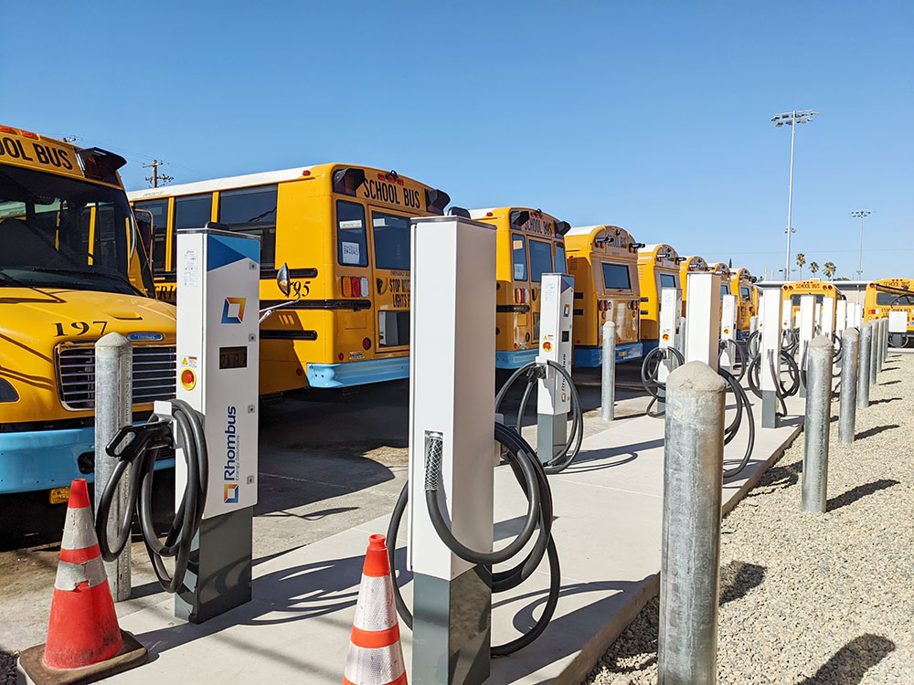 Twin Rivers Unified Unveils Electric School Bus Charging Depot Elk