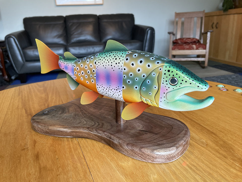 Holladay Artist Aidan Davis focuses on carving decorative fishing lures