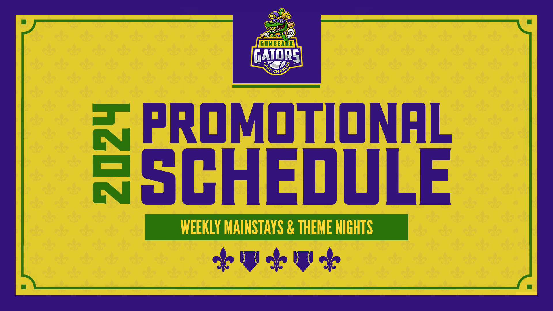 Lake Charles Gumbeaux Gators Unveil 2024 Promotional Schedule For lake-charles-gumbeaux-gators-unveil-2024-promotional-schedule-for