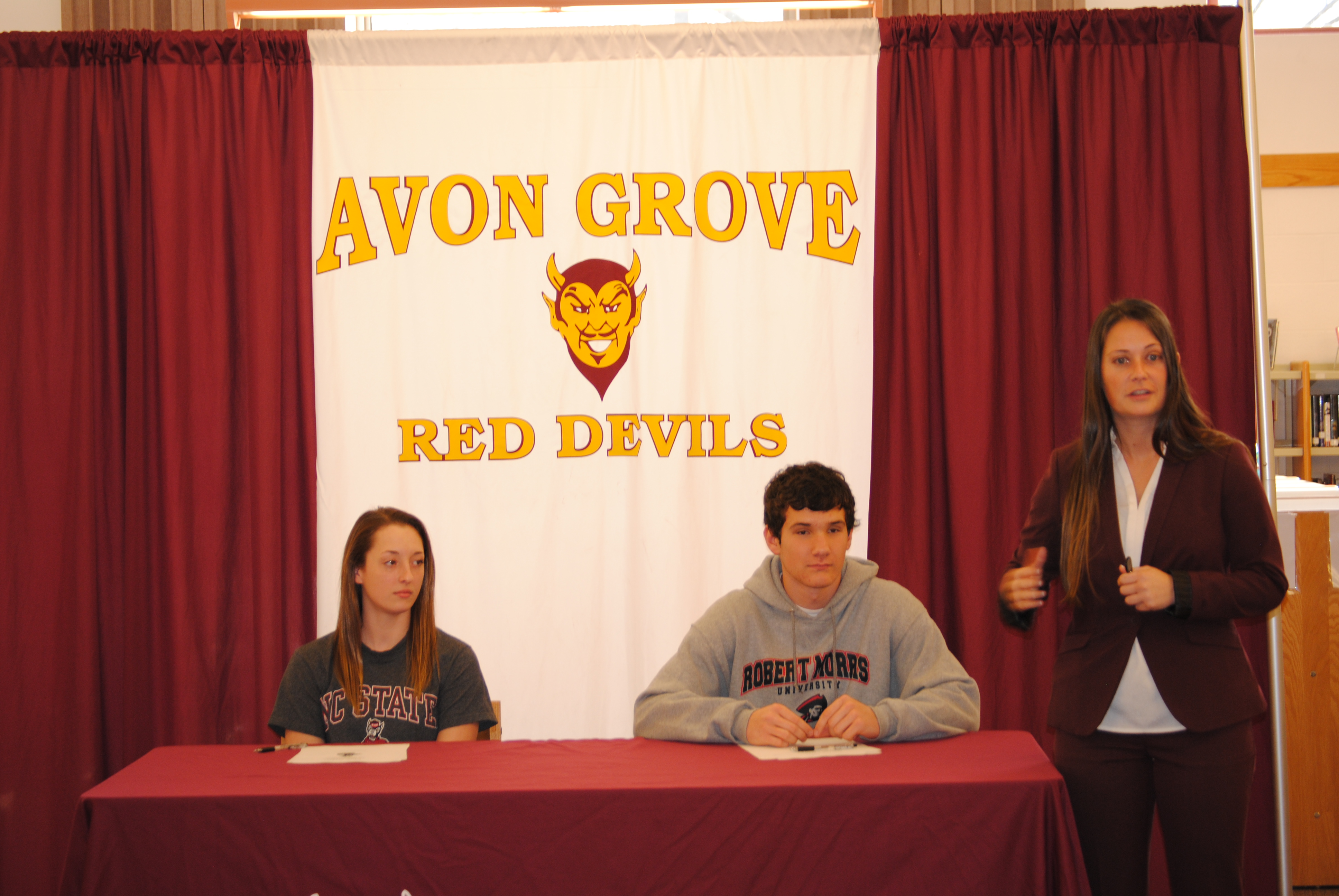 Avon Grove #39 s Perkins and Cyron sign to play Division 1 sports Chester