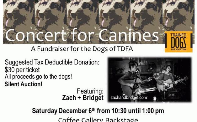 Coffee Gallery fundraiser Sat. for Trained Dogs for Adoption | Altadena Point