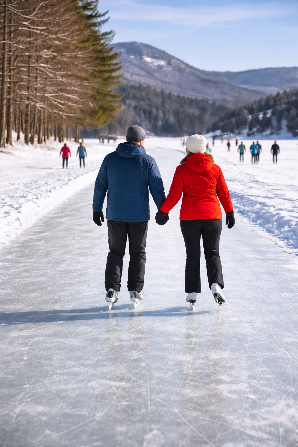 Glide Across Winter: The Lake Morey Ice Skating Trail in Vermont
