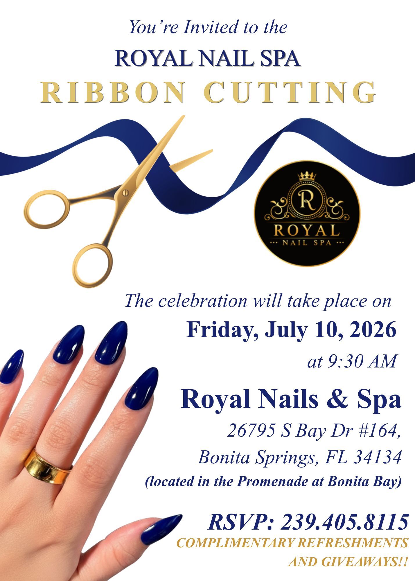 Royal Nails & Spa Ribbon Cutting Celebration