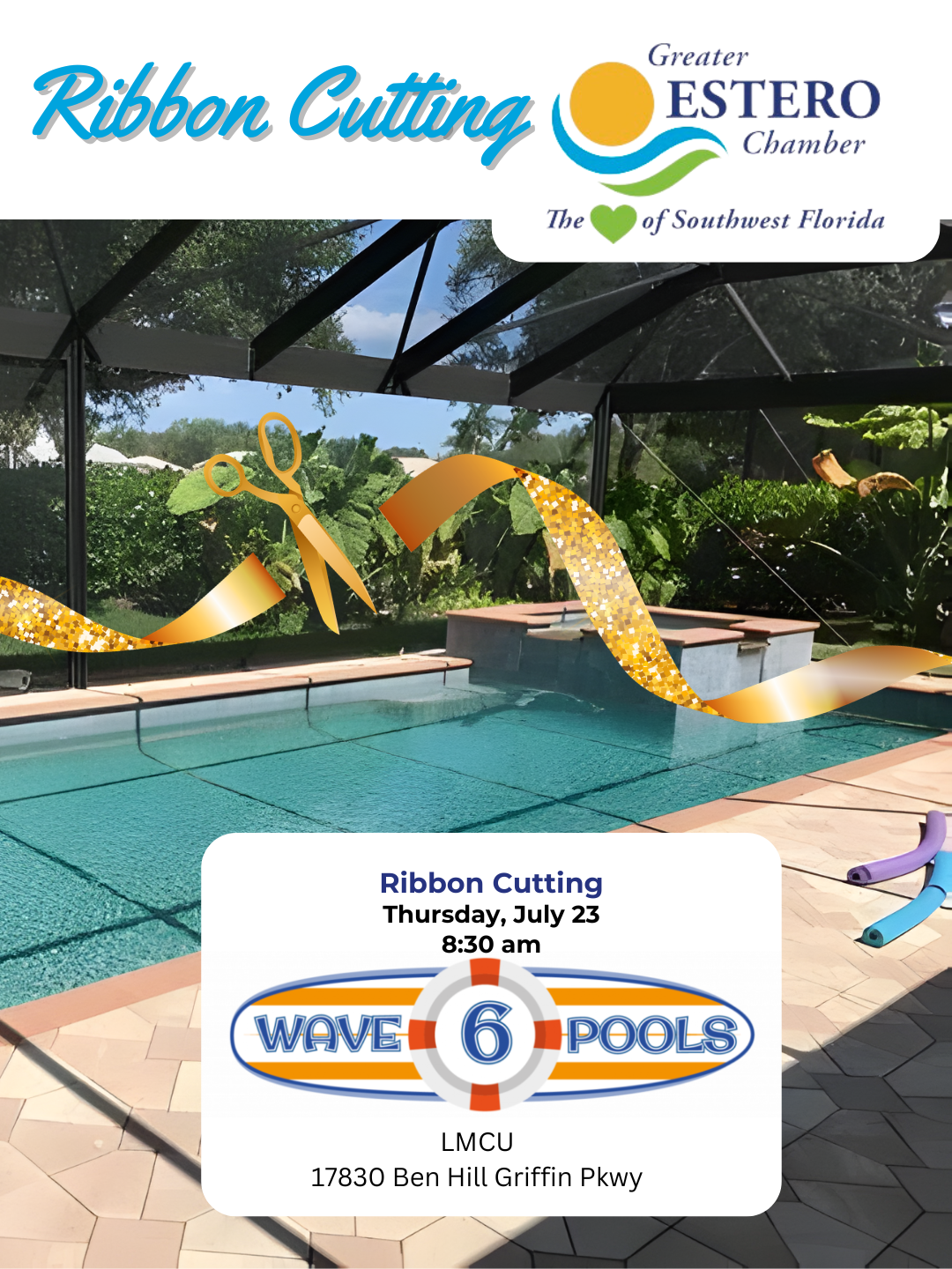 Wave 6 Pools Ribbon Cutting