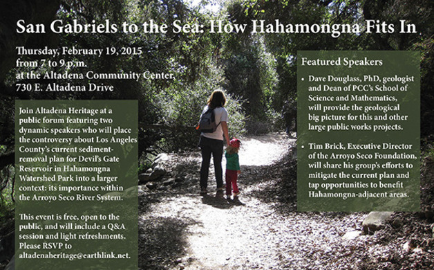 Hahamongna is the topic at Altadena Heritage Feb. 19 | Altadena Point