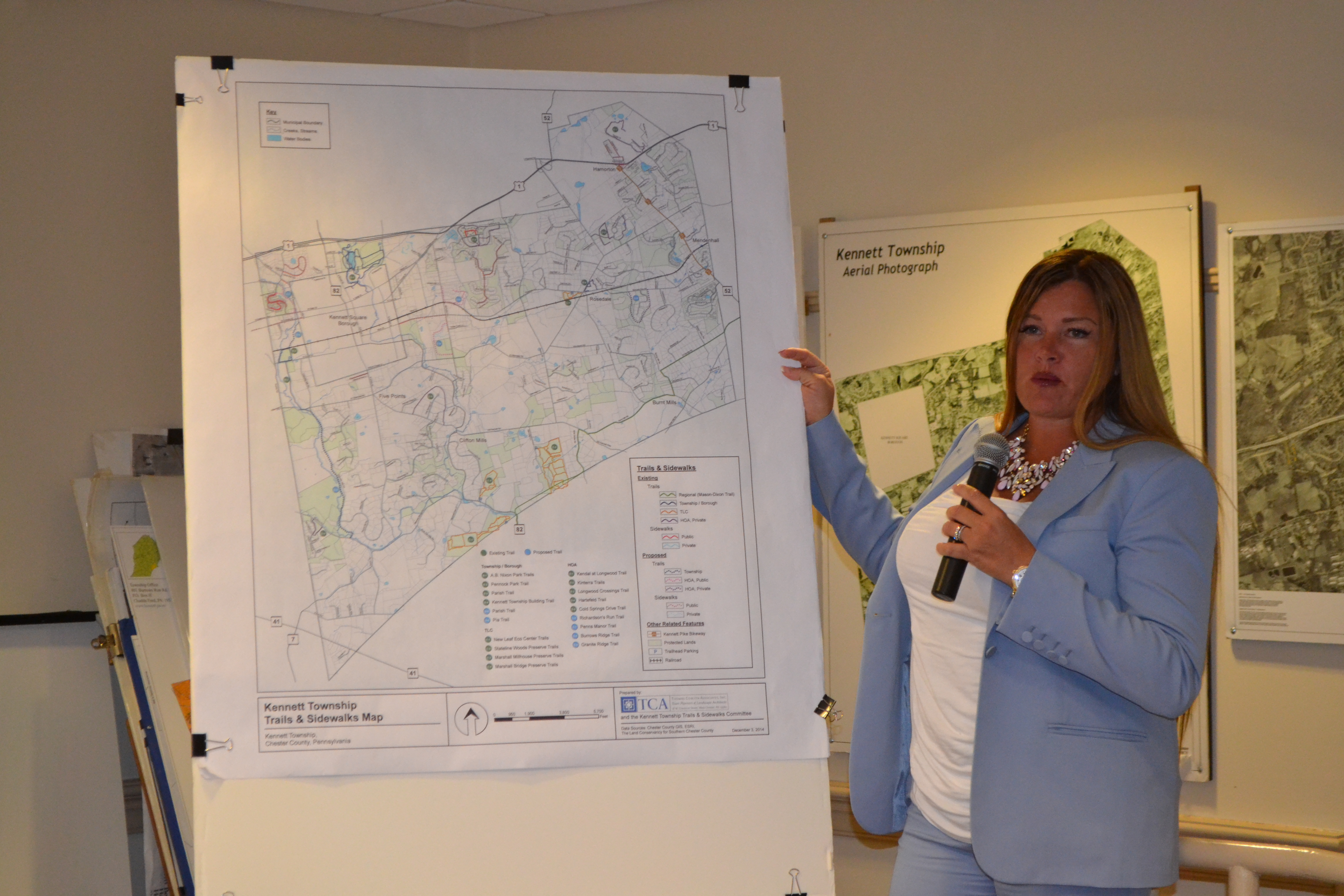 Township unveils new sidewalk and trails map Chester County Press