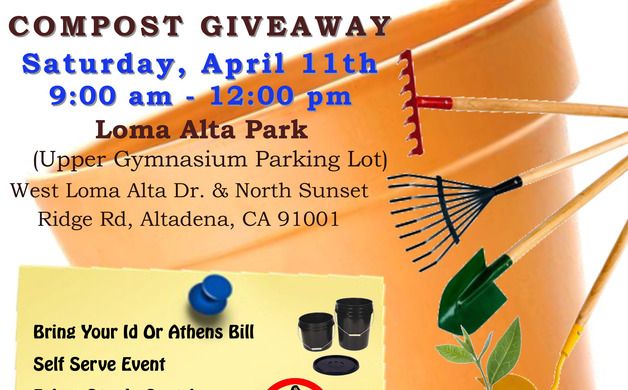 Athens hosts compost giveaway April 11 at Loma Alta Park | Altadena Point