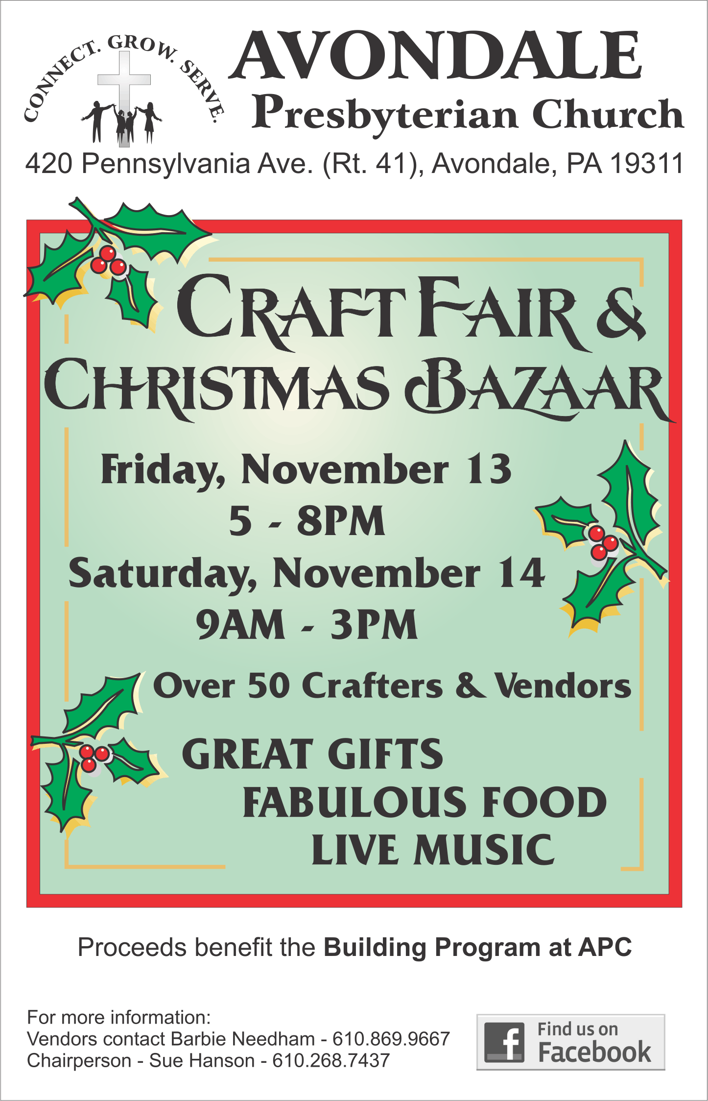 Craft Fair & Christmas Bazaar Avondale Presbyterian Church
