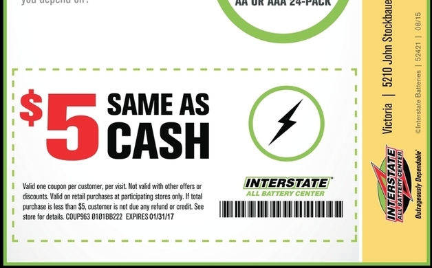 interstate batteries coupons