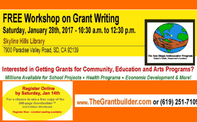 Free grant writing workshops san diego