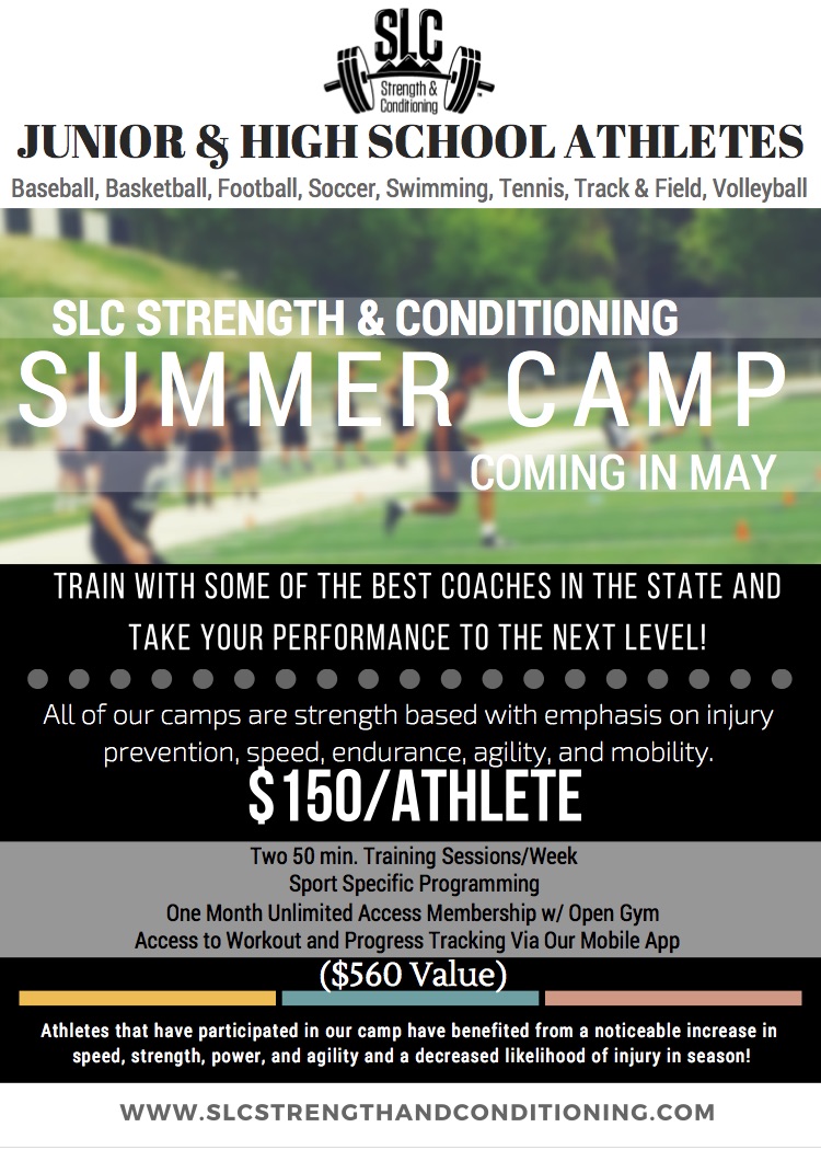 SLC Strength & Conditioning Jr High/High School Summer Camps