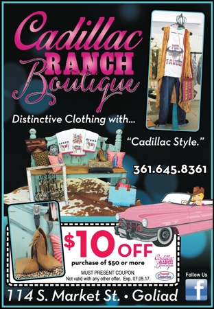 Cadillac 20ranch 20boutique goliad 20 20cc 20 20may june 202017