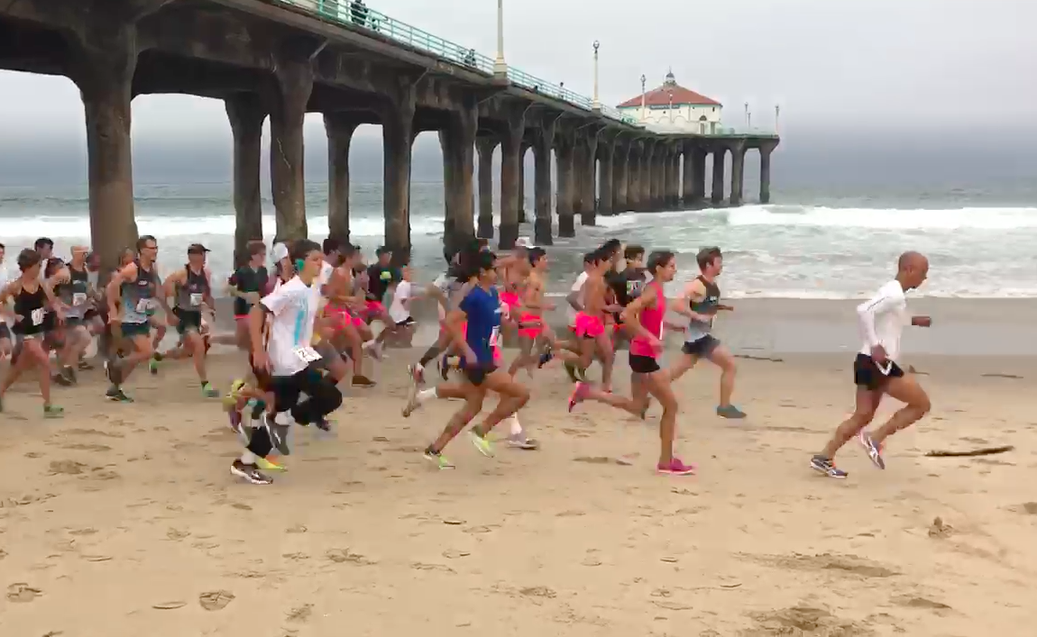 Low Tide is a Boon for Manhattan Beach 5K Runners DigMB