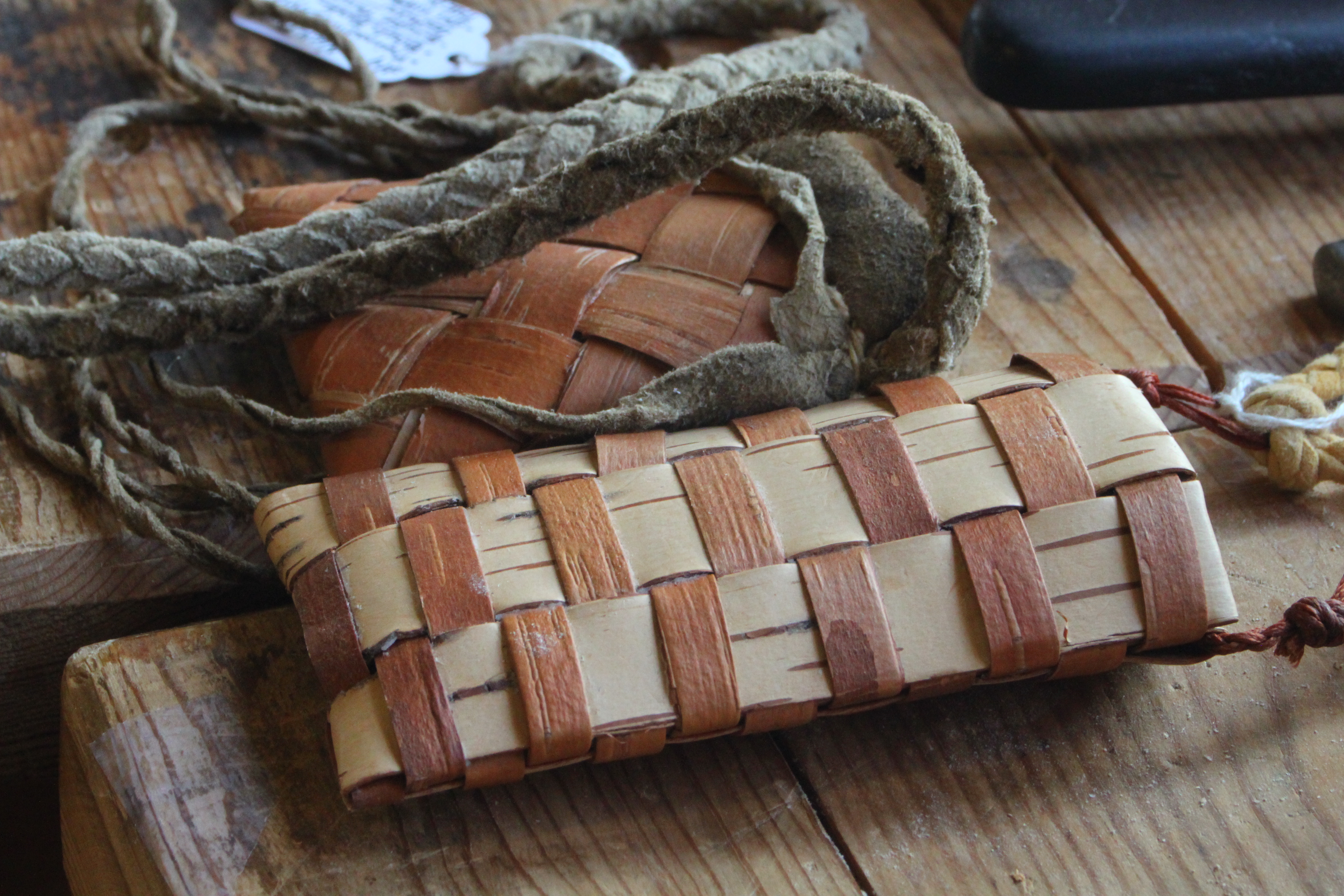 Weaving with Birch Bark