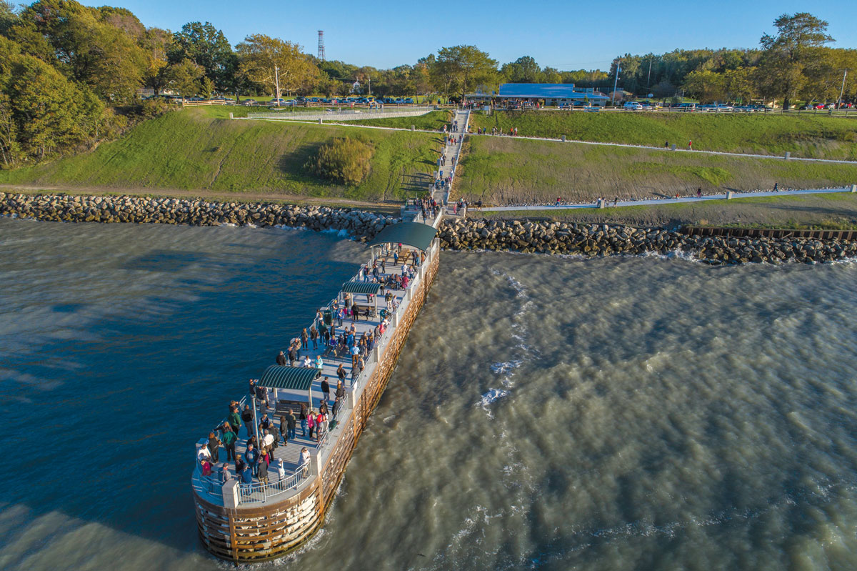 Experience the new 200 ft. public pier at Painesville Township Park