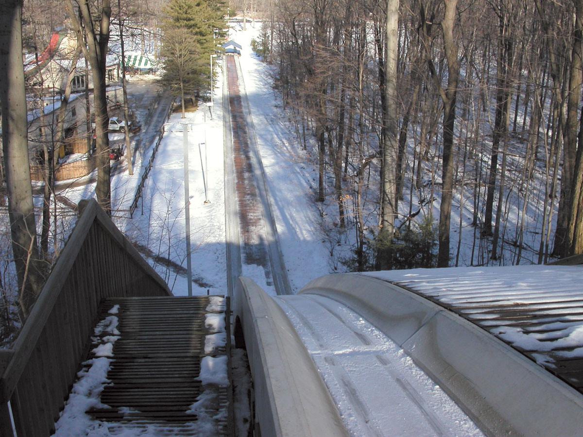 Go tobogganing on the tallest and fastest ice chutes in Ohio! Today's