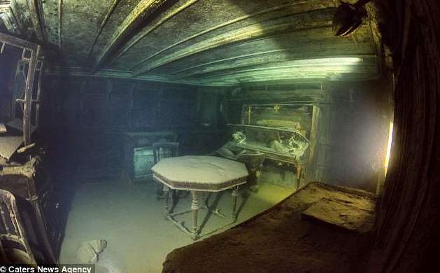inside the real titanic wreck