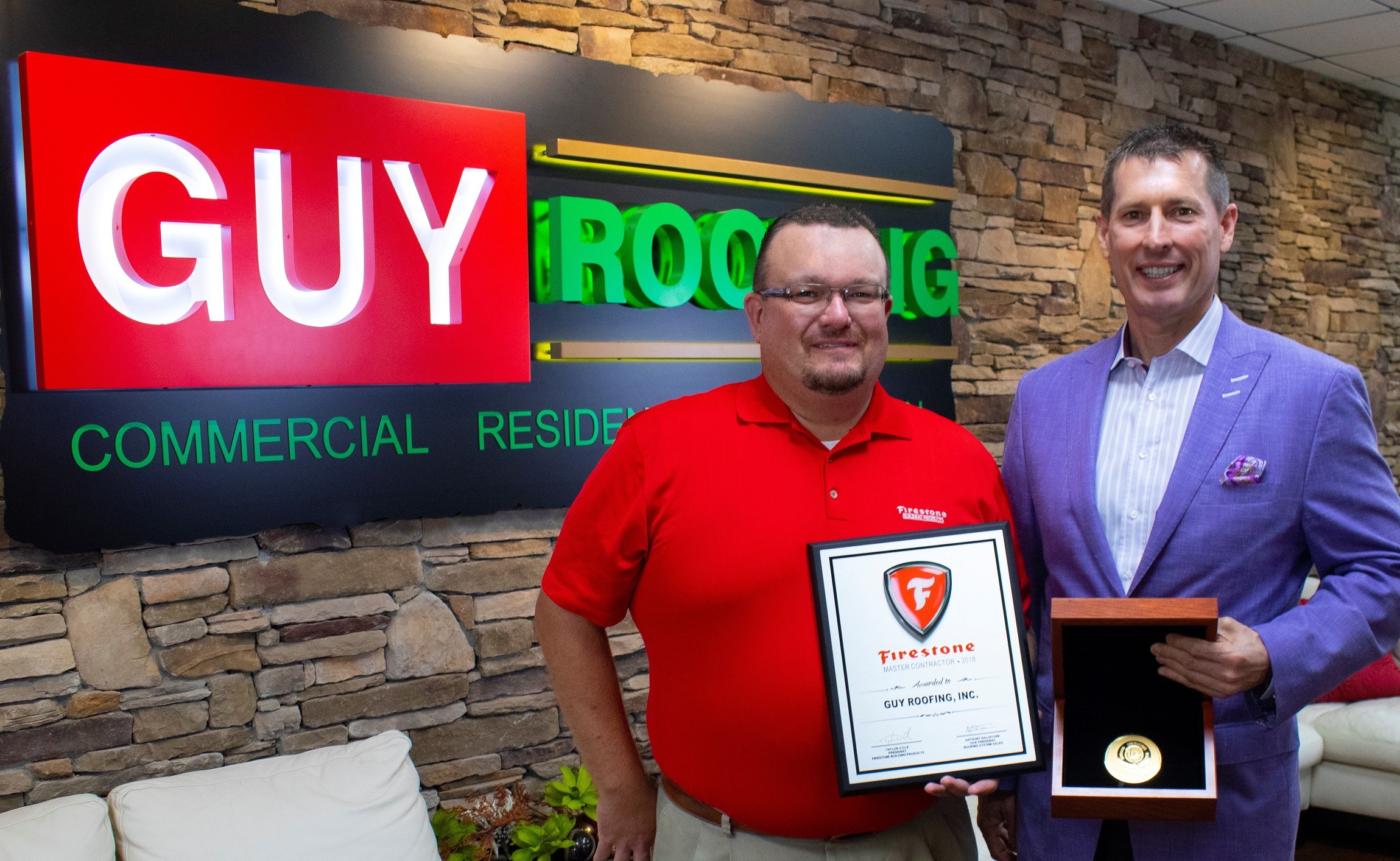 Guy Roofing Wins Firestone S Inner Circle Of Quality Award Greenville Business Magazine