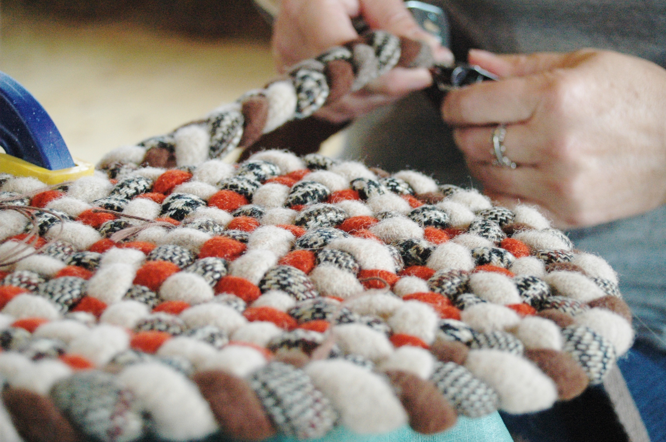 Make a Braided Wool Seat Cushion