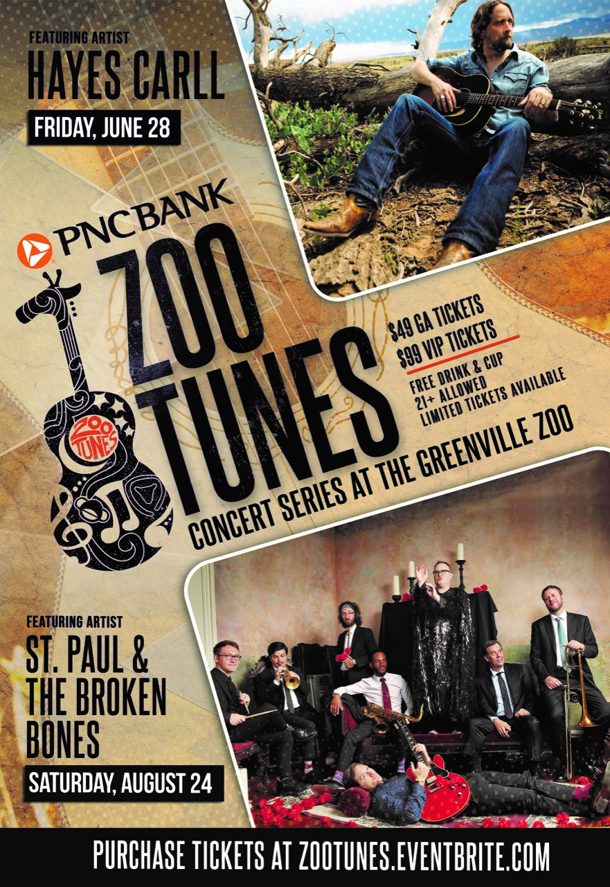 Greenville Zoo Foundation Announces 2019 PNC Bank Zoo Tunes Lineup