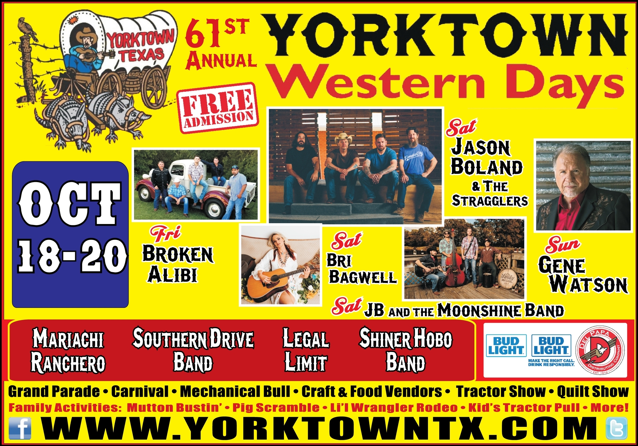 61st Annual Yorktown Western Days, Oct. 1820, 2019 presented by the