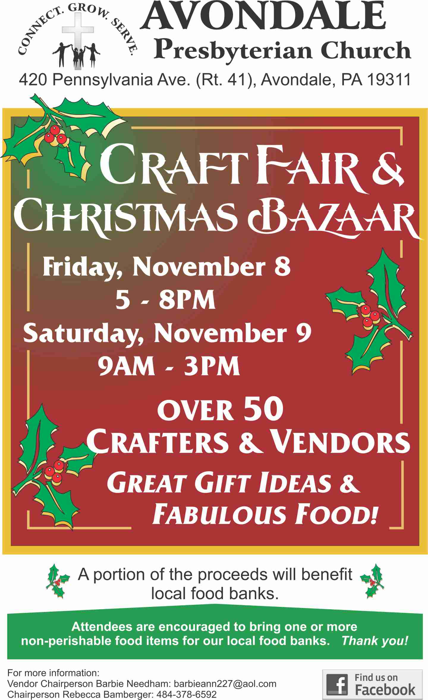 Avondale Presbyterian Church Craft Fair & Christmas Bazaar