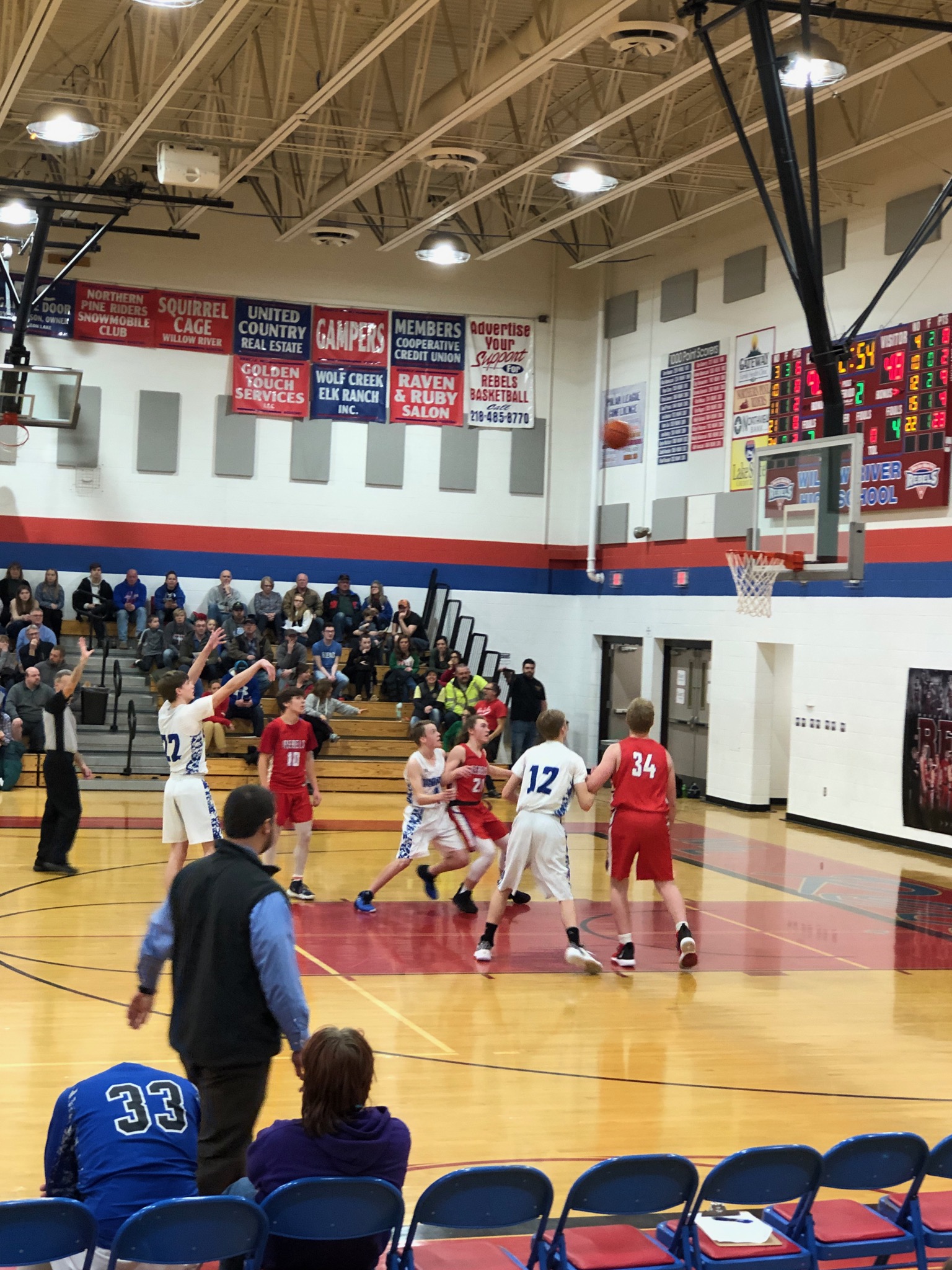 Cook County High School Basketball Scores from Friday Boreal