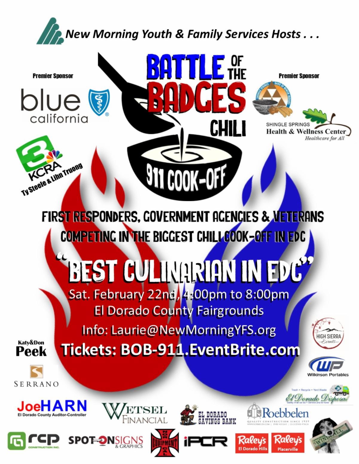 Placerville Event 3rd annual "Battle of the Badges 911 Chili Cook