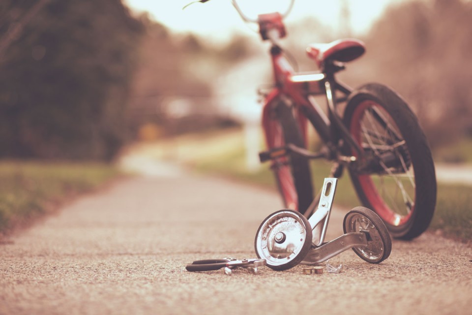 training wheels off
