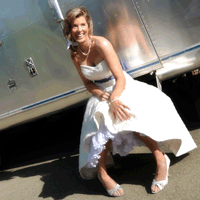 woman in wedding dress