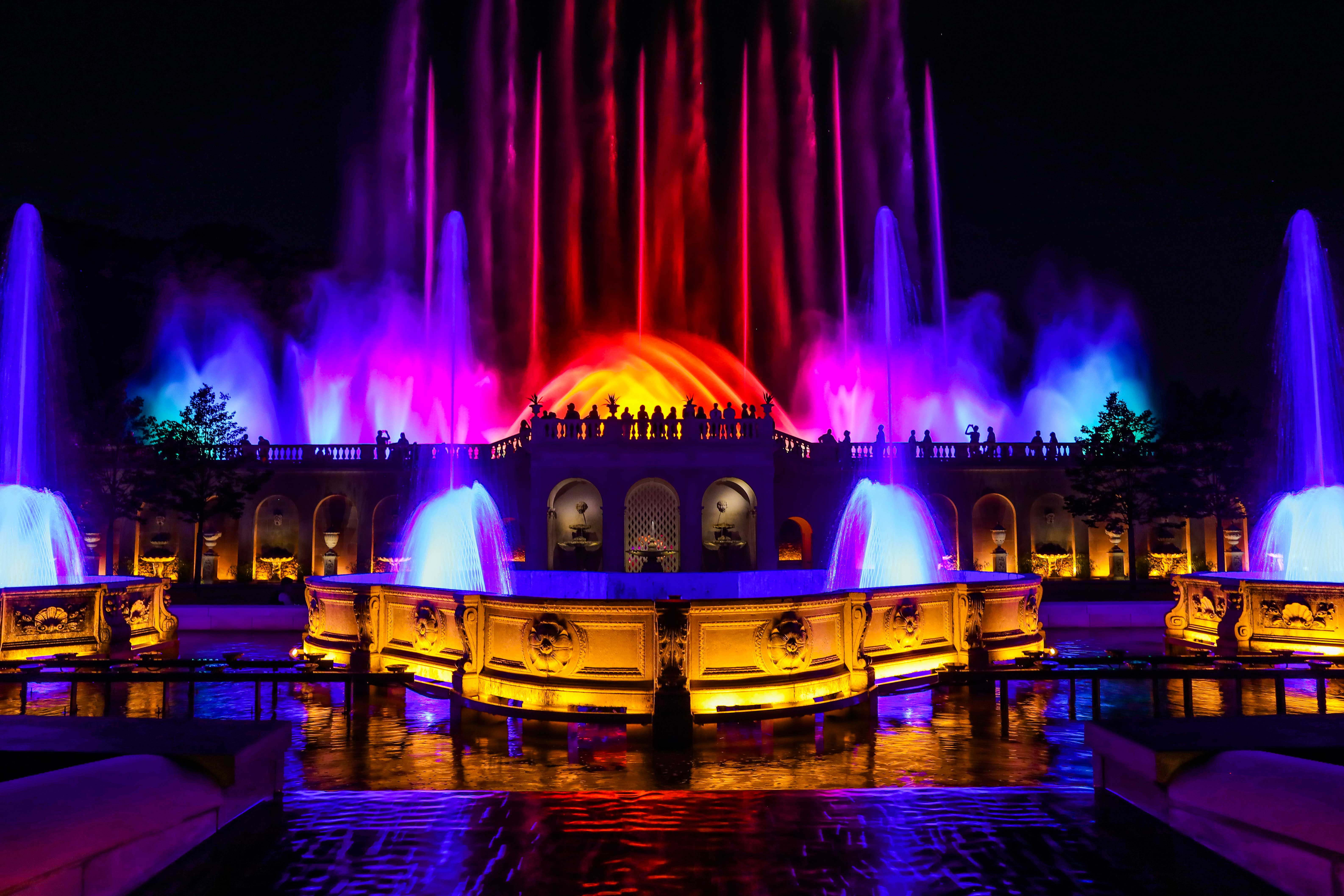 Longwood Gardens’ Illuminated Fountain Performances Return Chester