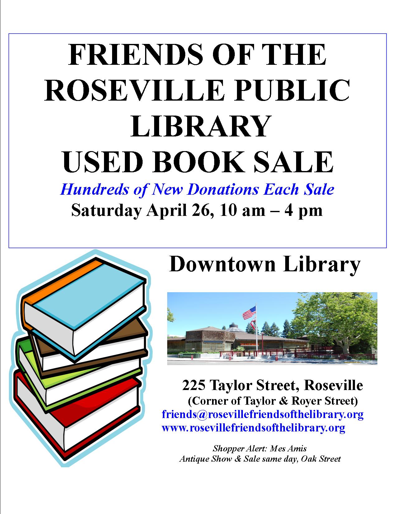 Friends of the Roseville Public Library One Day Used Book Sale