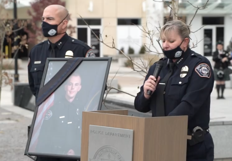 Four years later West Valley City honors its fallen officer with new