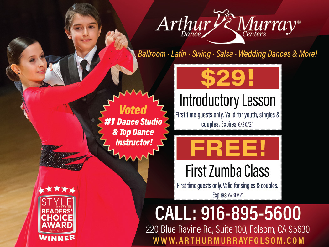 Arthur Murray Dance Center—Dance Lessons in Folsom—Style Savings Guide May & June 2021 Style