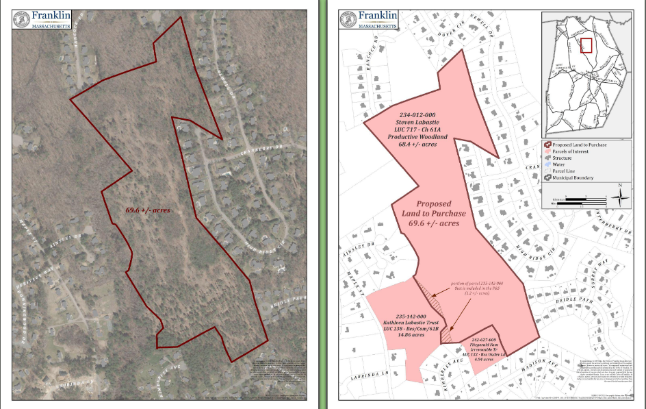Town Council to Vote on Purchase of 61A “Maple Hill” Land Franklin