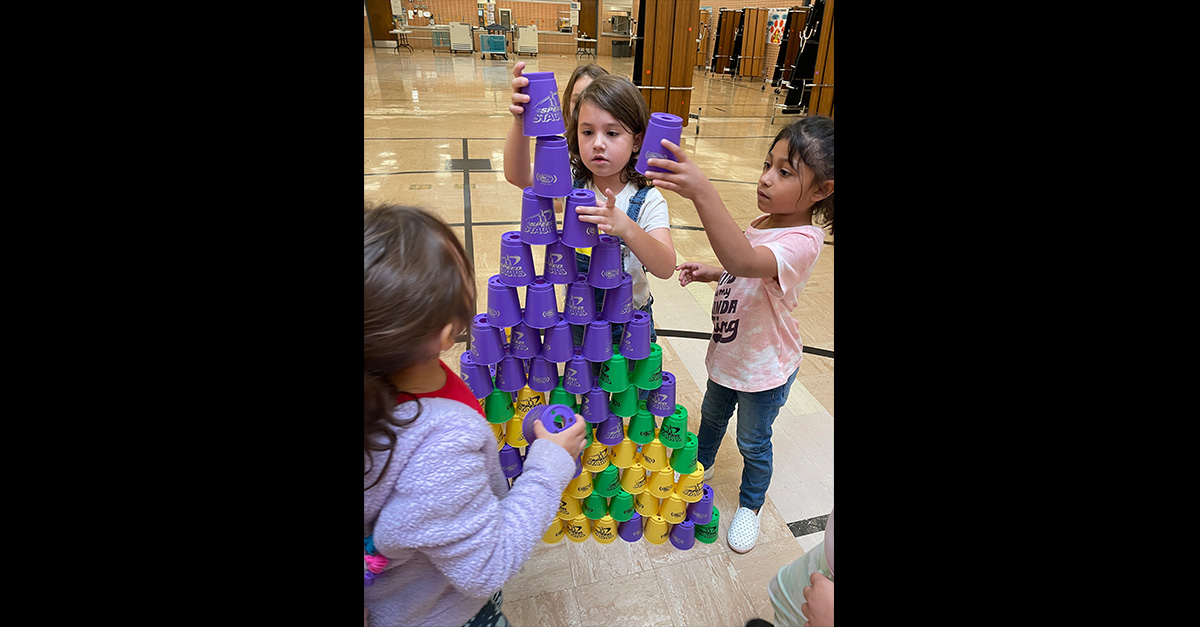 Ridgecrest stacks up fun with sport stacking world record attempt