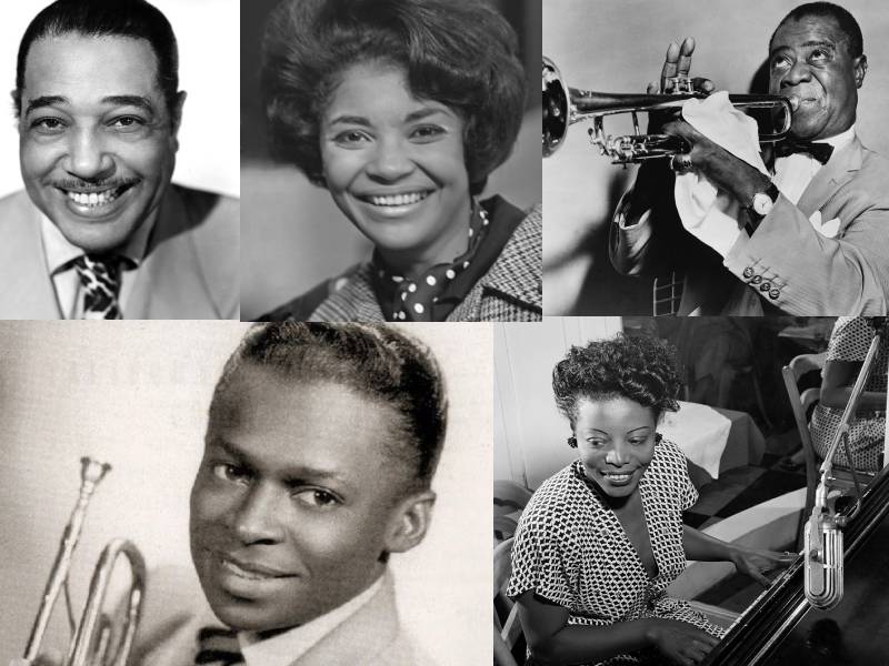 8 GREAT BLACK JAZZ MUSICIANS - AFRICAN AMERICANA - WalterFilm