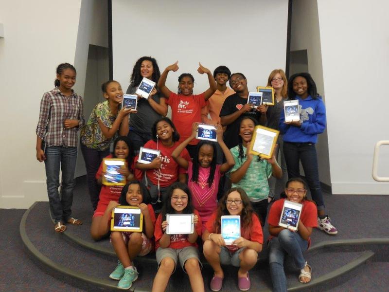 Some of the Girls at Made to Code from Tarrant County