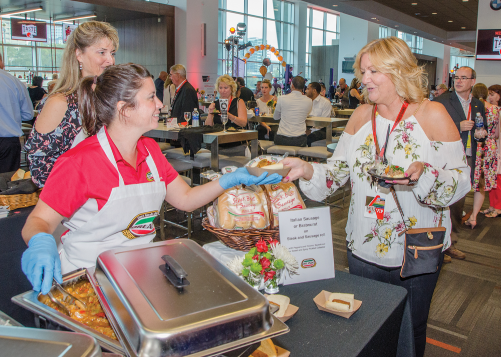 Taste testing new food at FirstEnergy Stadium