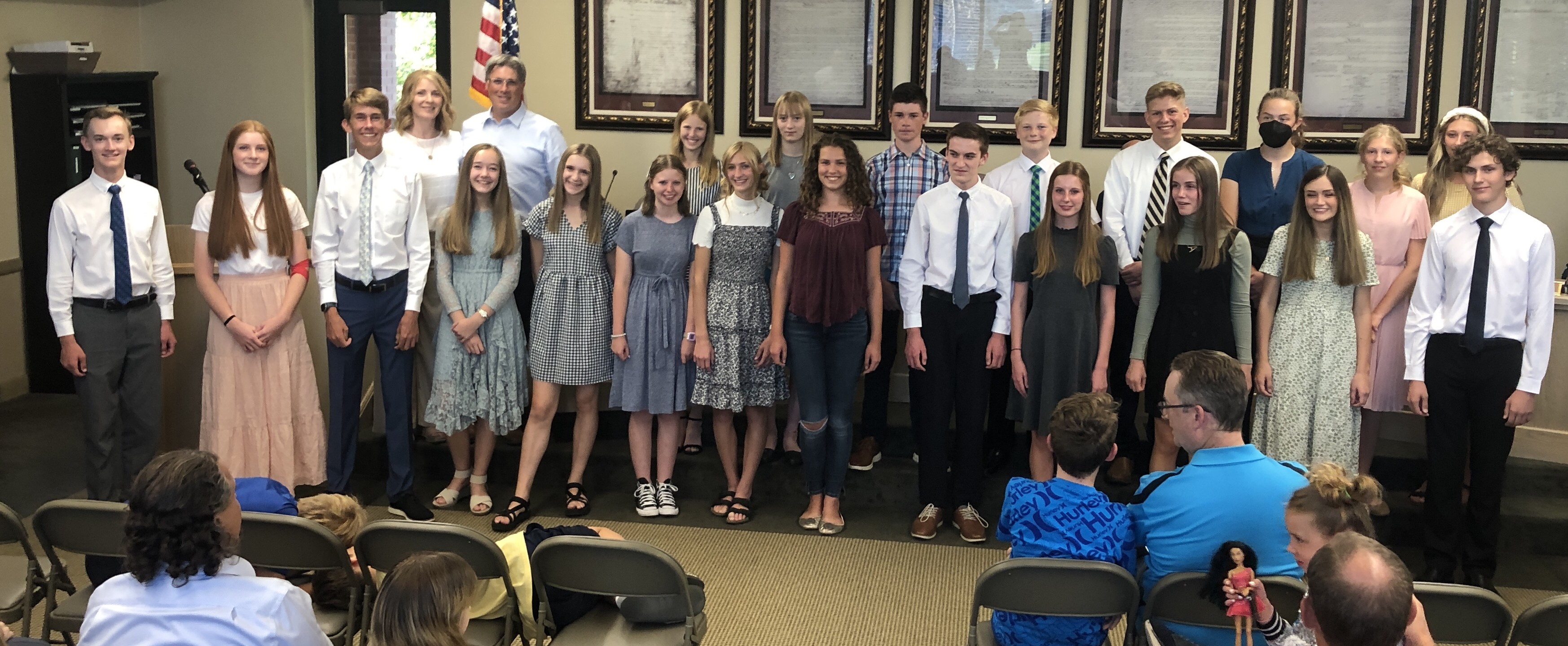 New YCC members sworn in by Fruit Heights city officials Davis County