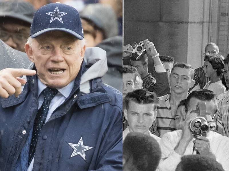 Stephen A. Smith Defends Jerry Jones Over 1957 Arkansas Desegregation  Protest Photo