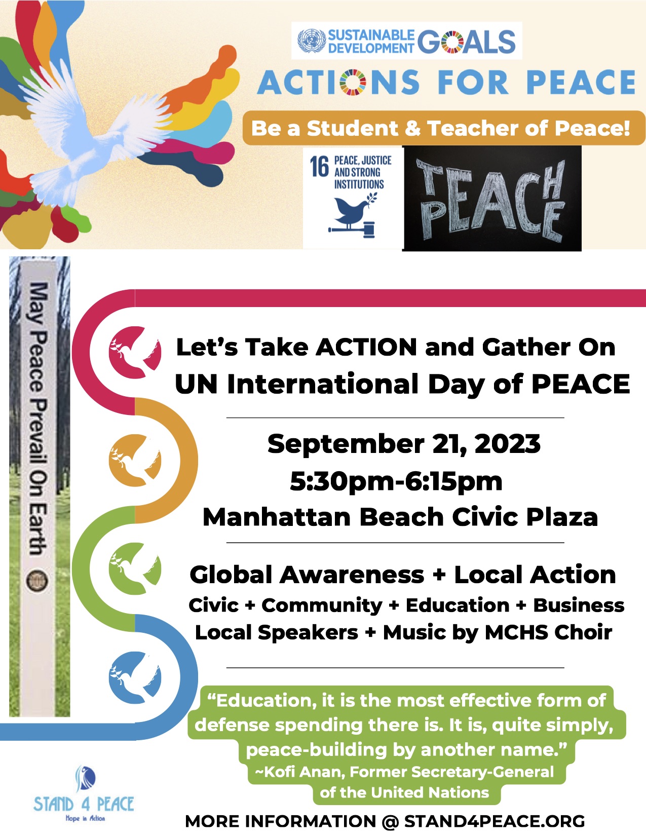 Peace Events International Day of Peace Celebration