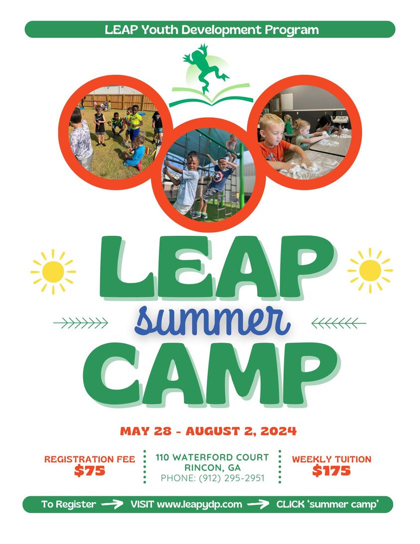 LEAP Summer Camp Program REGISTRATION ONGOING!