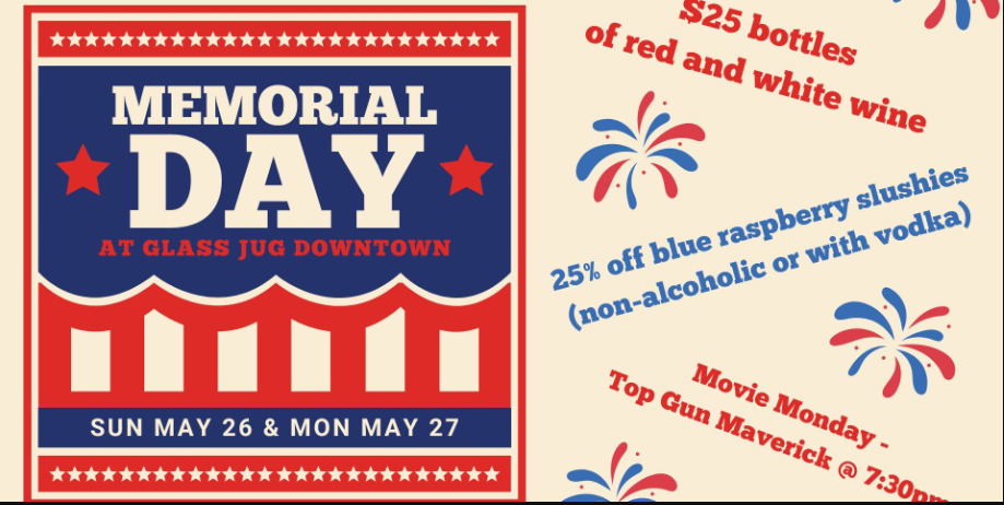 Memorial Day Red, White, and Blue Weekend