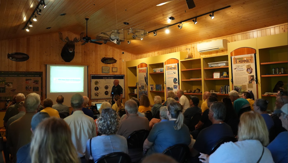 Gunflint-area historian David Battistel presented to a large crowd at ...