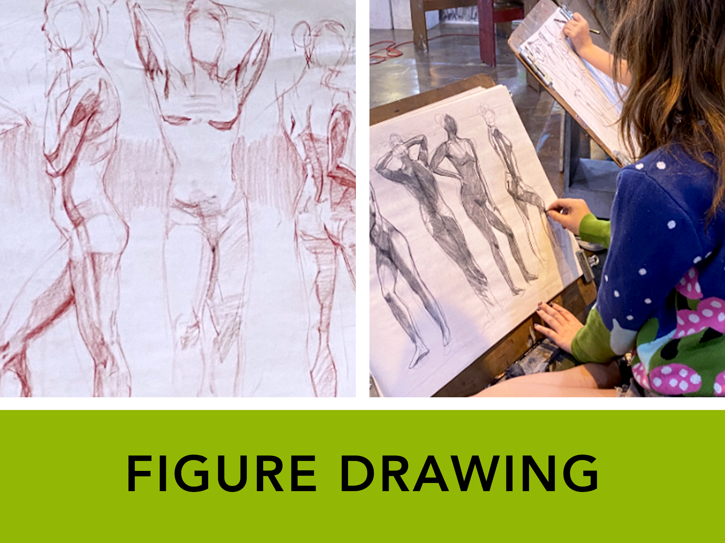 Figure Drawing, Thursday Class at the Visual Art Institute